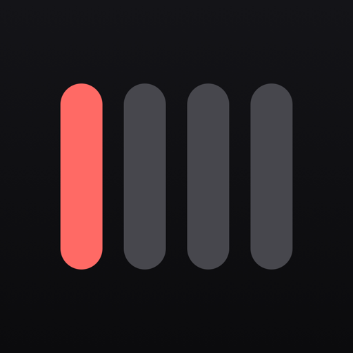 Rhythmiq logo — beat-indicator bars